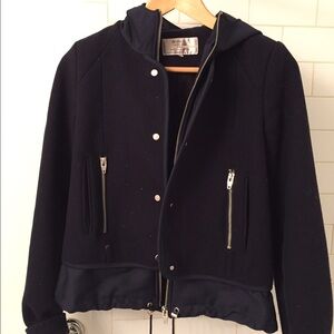 LZara Trafaluc Coat Navy Blue